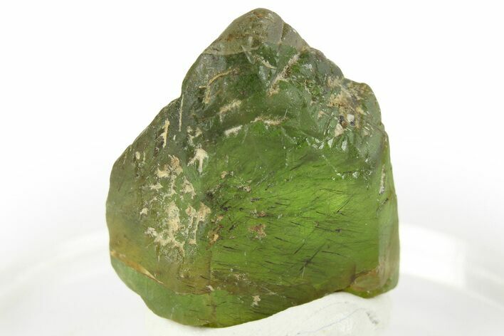 Green Olivine Peridot with Ludwigite Inclusions - Pakistan #266978